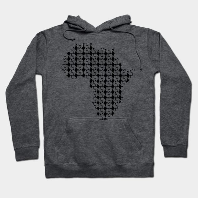 Africa Map in Geometric Pattern Hoodie by scotch